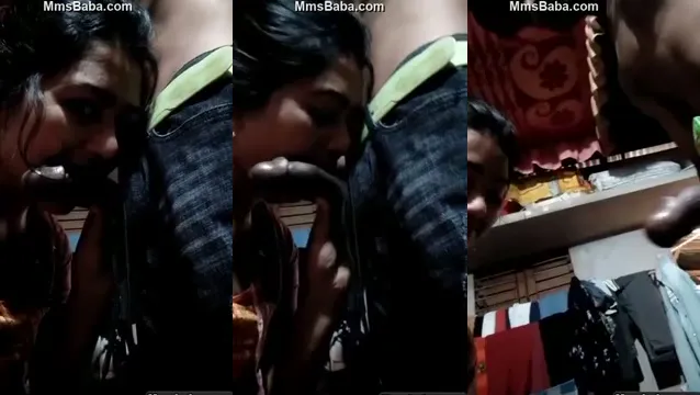 Desi Village Girl succhia il cazzo - La fidanzata vergine del villaggio succhia il cazzo