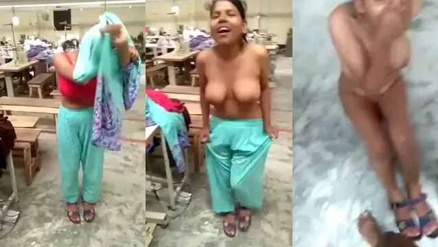 Indian Factory Girl Fucked - Owner Fucks Busty Employee