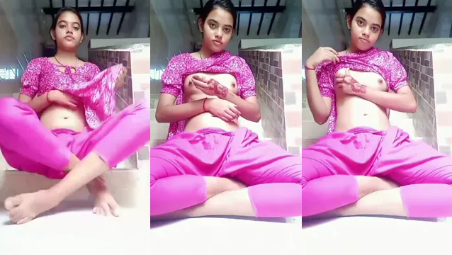Watch Cute Desi গাঁয়ের মেয়ে Boobs Tease - হট দুধ খেলা শো 🔥 full viral video leaked