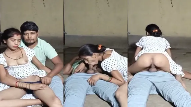 Desi Cheating Wife Kissing Lover - Village Bhabhi Secret Blowjob