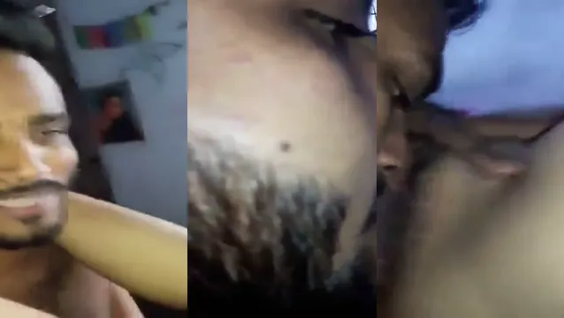 Desi Girlfriend Pussy Licked By BF - Indian Cunnilingus Orgasm