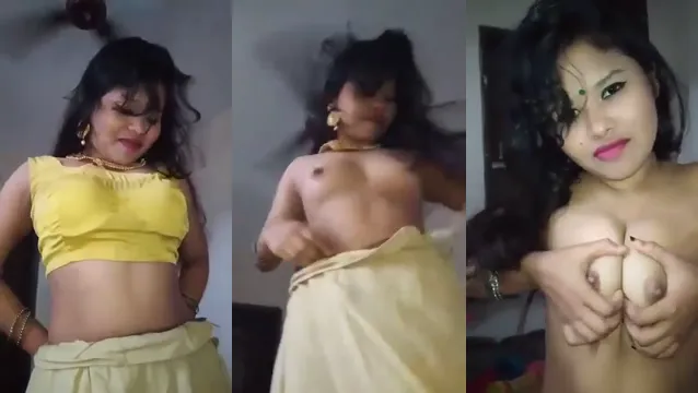 Hot Desi Girl Small Soft Boobs Tease - ছোট নরম বুকের হট শো 🔥