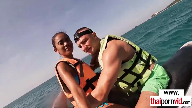 Thai Teen BWC Blowjob On Jet Ski - Outdoor Public Oral Pleasure