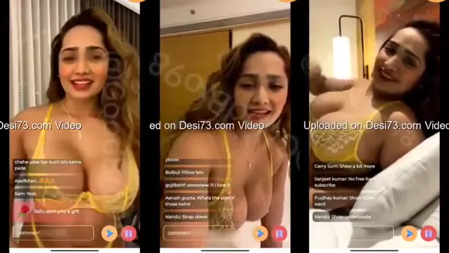Aditi Mistry Naked Live Striptease Boobs Flash - Busty Indian Teasing