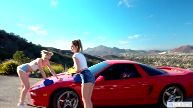 Girl-On-Girl Truck Wash - Chloe & Jill Get Soapy & Horny