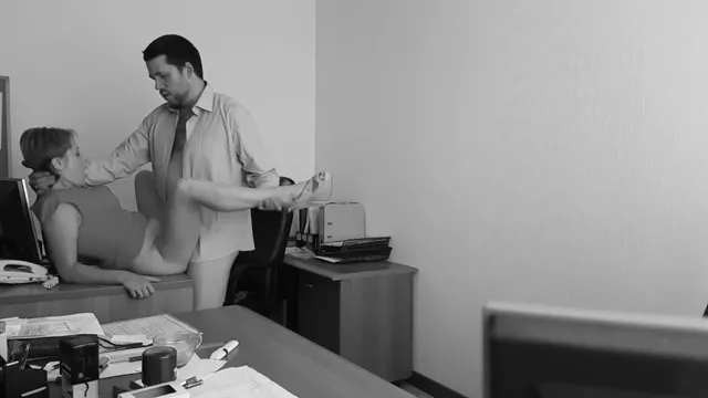 Office Manager Fucks Employer On Table - Covert Webcam Recording