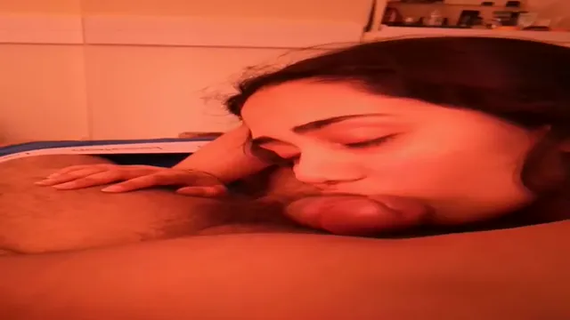 Desi Girlfriend Blowjob Tutorial - American Couple Cock Sucking Skills