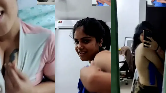 Cuộc gọi video về bộ ngực của cô gái Desi gợi cảm - Cuộc gọi video về bộ ngực của cô gái Desi gợi cảm