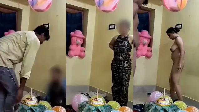 Indian Couple Anniversary Naked Fun - Wild Special Celebration