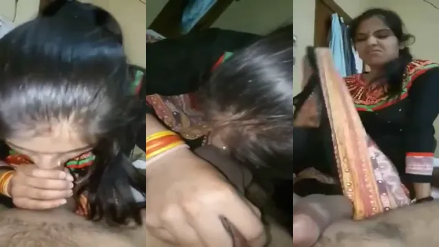 Biwi Ne Pati Ke Lund Ko Muh Me Lekar Kiya Garam - Desi Wife Sucking Hubby Big Cock