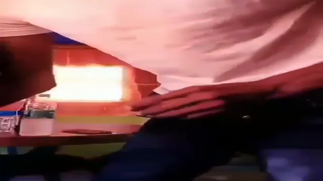 South Indian Girlfriend Fucked at Highway Dhaba - Public Risky Sex on Chair