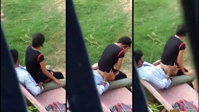 Park Secret Reverse Cowgirl Ride - পার্কে যুবক-যুবতীর লুকানো রিভার্স রাইড! 🔥