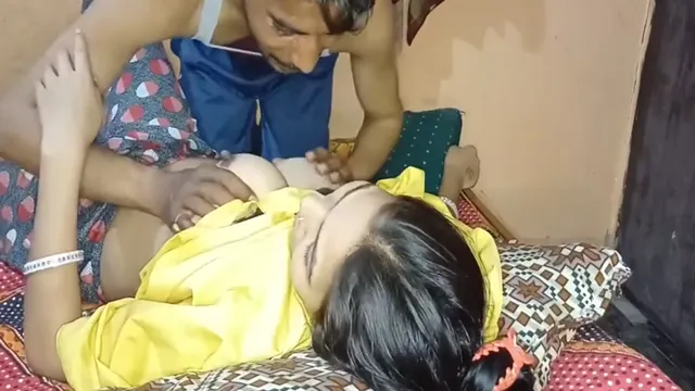 Indian Wife Night Fuck - Husband Fucks Curvy Wife After Family Sleeps