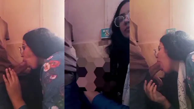 Watch Nerdy College Girl Public Blowjob - Risky Deep Throat in Restaurant Stairs! full viral video leaked