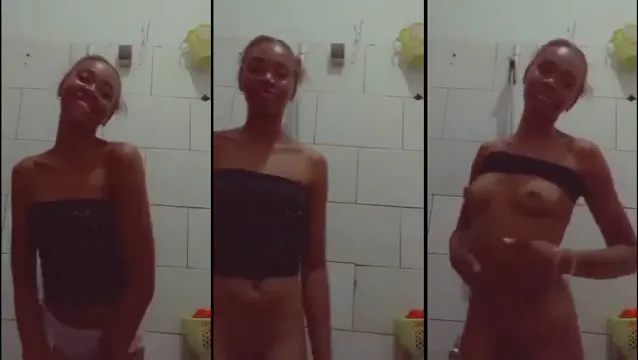 Naija Babe Shower Leaked - Wet Nude Bathroom Scene