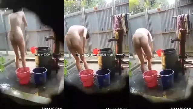 Desi Girl Outdoor Bathing Video - สาว Desi อาบน้ำกลางแจ้งฉากร้อน