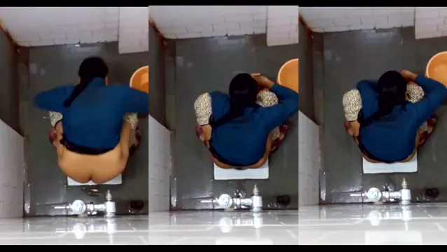 Indian Horned Beauty Bathroom Tease - Exotic Costume Changing