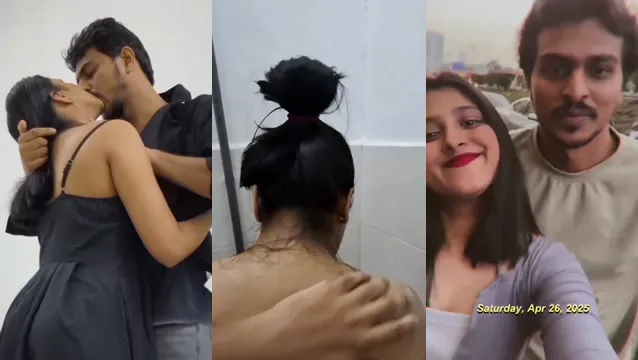 Young Couple Part 4 Nude Cuddle Kiss Bath - কলেজ লাভার্স রোমান্টিক লিক!