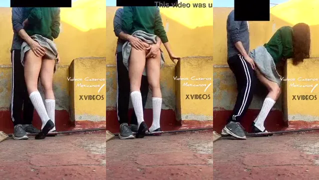Delhi College Girl Uniform Fuck - Skirt Lifted For Quickie Behind College