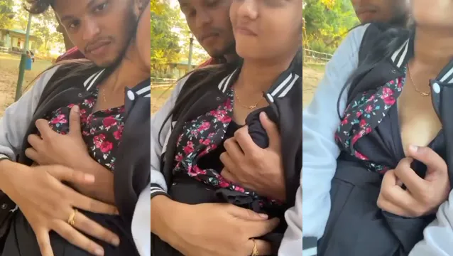 Desi College GF Small Boobs Played - Horny Indian Boyfriend Fondles Tits In Classroom