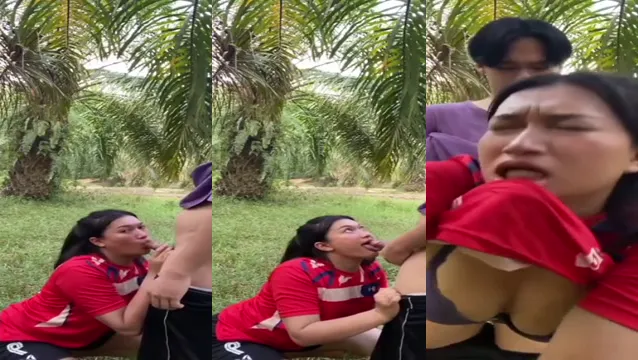 Watch Indian College Outdoor Blowjob - Risky Public Sex Behind Tree full viral video leaked