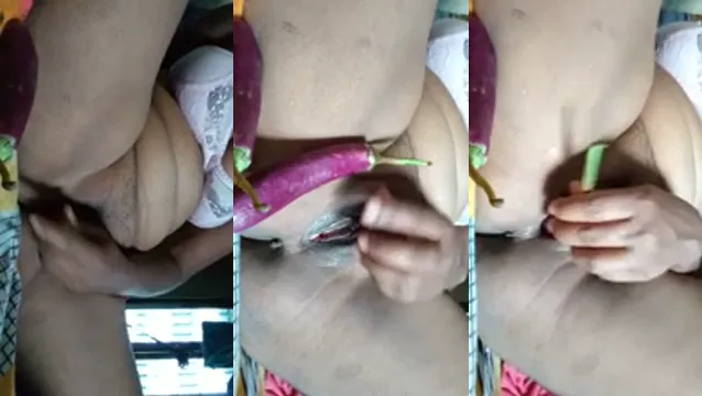 Watch Desi Bhabhi Brinjal Fuck - Horny Village Wife Veggie Masturbation full viral video leaked