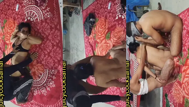 Video de mamada en trío Desi - Escena caliente de mamada en trío Desi