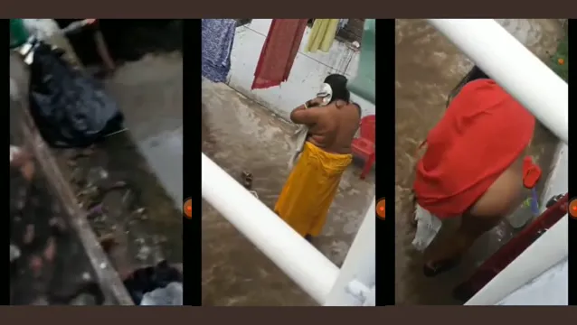 Indian Aunty Nude Voyeur - Spying on Neighbor Changing Clothes