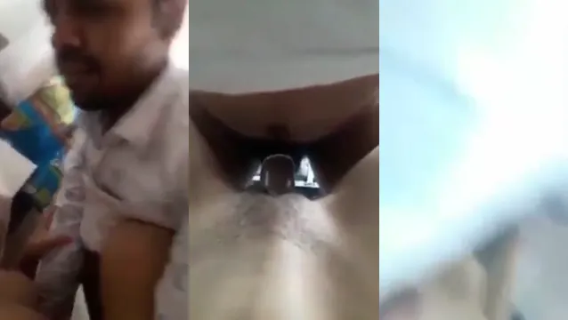 Secret Daytime Sex With Condom - Boyfriend Fears Getting Caught While Fucking Girlfriend