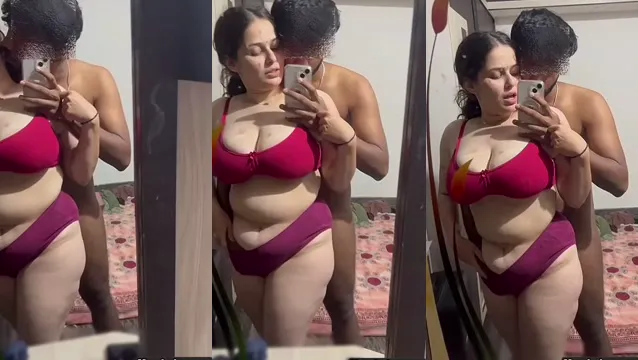 Video de romance de pareja de hotel de Desi - Romance caliente en la habitación de hotel de pareja de Desi