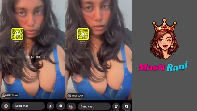 Watch Desi Girlfriend's Naughty Boobie Snaps - Viral Blue Bra Tease full viral video leaked