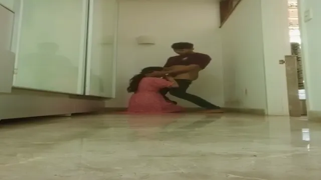 Standing GF Doggystyle In Hostel Room - Wild Quick Fuck Against Wall