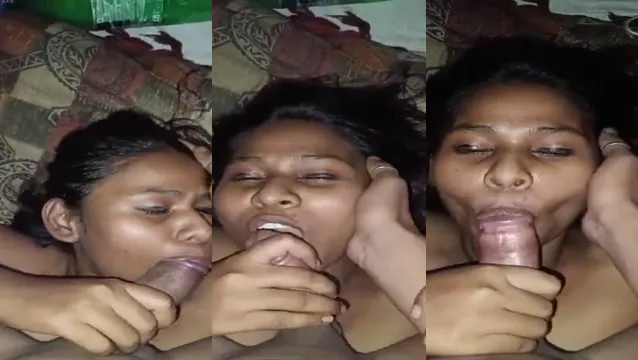 Indian Wife Bedroom Oral Session - Busty Bhabhi Loves Husband Cock