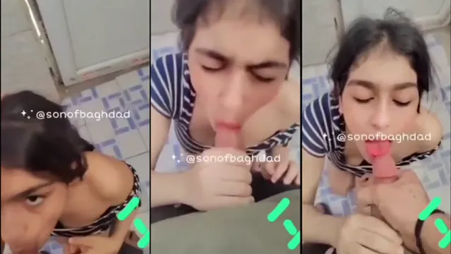 Petite Pakistani Cousin Bathroom BJ Cum - পাকিস্তানি ছোট্ট কাজিনের গরম বাথরুম সাকশন 🔥
