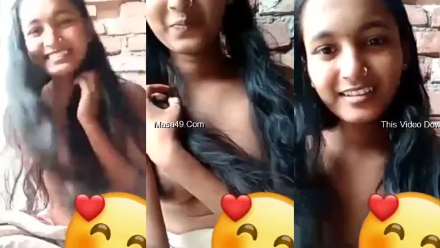 Watch Desi Girl Shows Boobs For Lover - Hot Leaked Viral Part 1 full viral video leaked