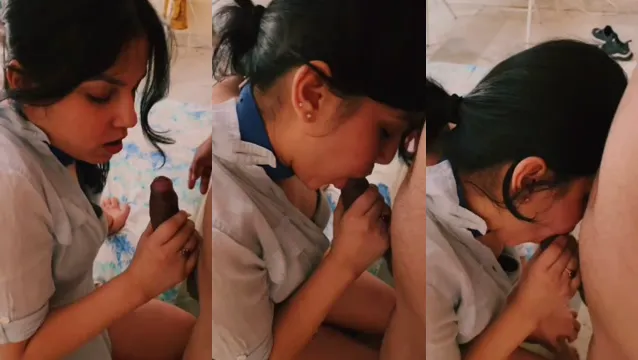 Belt Leash Neck Hot BJ - গলায় বেল্ট লাগিয়ে Wild Suck!